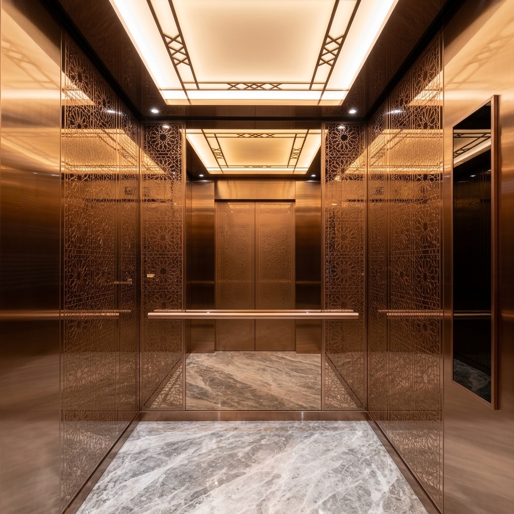 Vertikol Real Elevator Cabin Interior Showcase