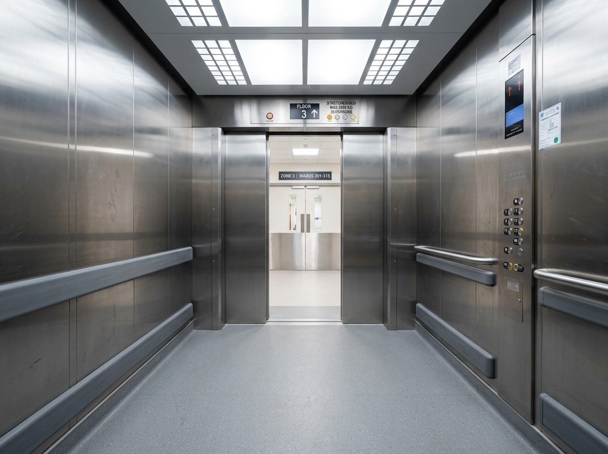 Vertikol Hospital Stretcher Elevator Cabin